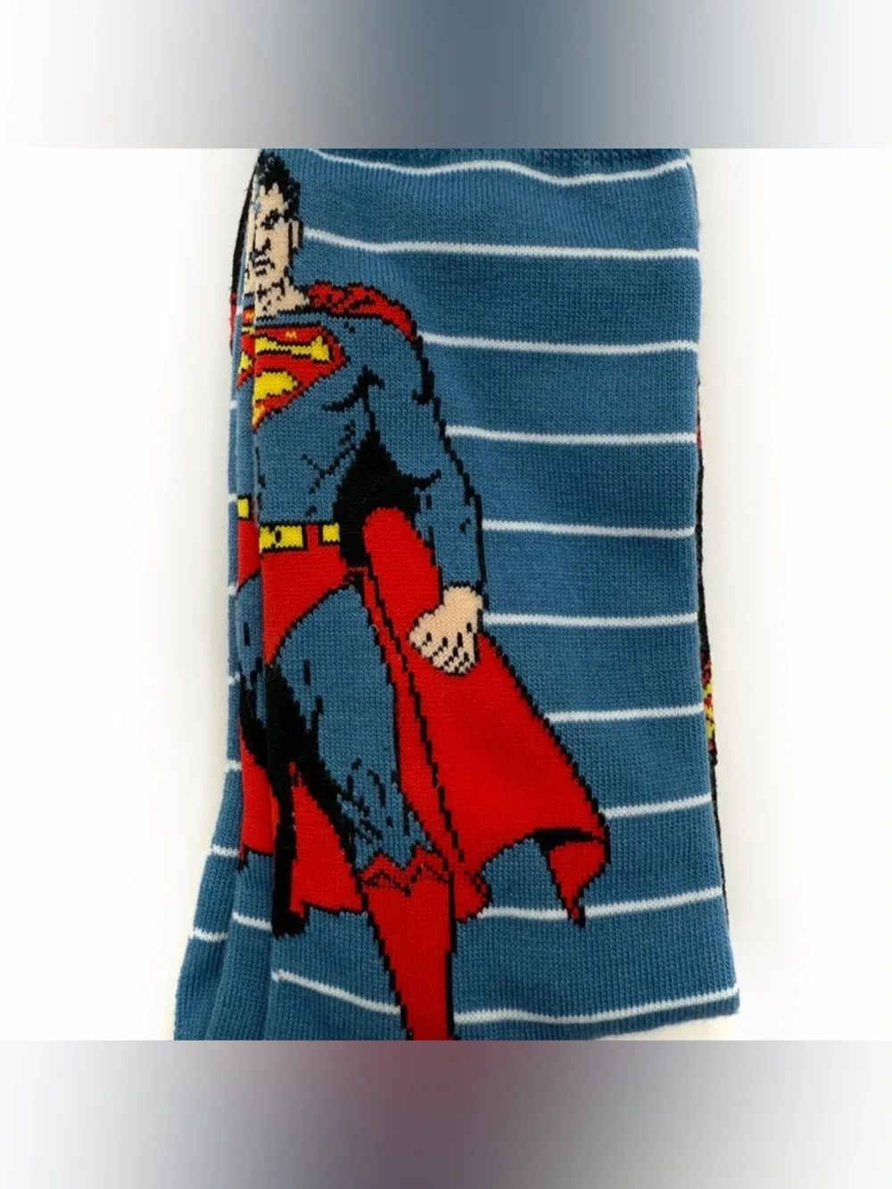 NWT New DC Comics Superman Crew Socks Mens Womens Superhero Gift Blue Red Comics
